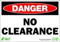 Zing Danger Sign, 7 x 10In, R and BK/WHT, ENG, 1116 1116