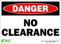 Zing Danger Sign, 10 in Height, 14 in Width, Polyester, Horizontal Rectangle, English 2116S