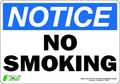 Zing Notice No Smoking Sign, 7 in Height, 10 in Width, Polyester, Vertical Rectangle, English 1133S