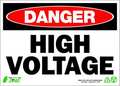 Zing DANGER Sign, High Voltage, 7X10", Aluminum 1103A