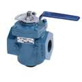 Val-Matic Plug Valve, 1 1/4 In, Lever Operated, CI 5801.25RTL