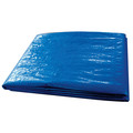 Zoro Select 9 ft 6 in x 11 ft 4 in Standard Duty 5.1 Mil Tarp, Blue, Polyethylene 5WTL9