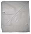 Zoro Select 19 ft x 19 ft 6 in Standard Duty 5.1 Mil Tarp, White, Polyethylene 5WTN3