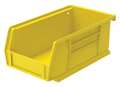 Akro-Mils 10 lb Hang & Stack Storage Bin, Plastic, 4 1/8 in W, 3 in H, 7 3/8 in L, Yellow 30220YELLO