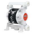 Aro Double Diaphragm Pump, Polypropylene, Air Operated, PTFE, 10.6 GPM PD03P-APS-PTT