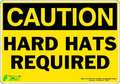 Zing Caution Sign, 7 in Height, 10 in Width, Polyester, Vertical Rectangle, English 1149S