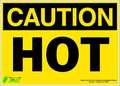 Zing Caution Sign, 10 in H, 14 in W, Polyester, Rectangle, English, 2152S 2152S
