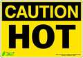 Zing Caution Sign, 7 in H, 10 in W, Polyester, Rectangle, English, 1152S 1152S