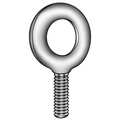 Ken Forging Machinery Eye Bolt Without Shoulder, 3/8"-16, 3 in Shank, 1 in ID, Steel, Zinc Plated K2003-3-ZN