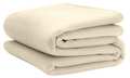 Martex Fleece Blanket, King, 108x90 In., Ivory, PK4 1B06724