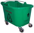 Tough Guy 8-3/4 gal. Rectangular Mop Bucket, 13 15/32 in H, Green, Polypropylene 5CJJ3