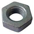 Zoro Select Hex Nut, 5/8"-11, Steel, Grade 2, Hot Dipped Galvanized, 35/64 in Ht, 25 PK U08111.062.0001