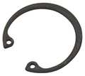 Zoro Select Internal Retaining Ring, Steel, Black Phosphate Finish, 50 mm Bore Dia. DHO-50ST PA