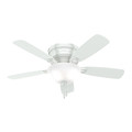 Hunter Decorative Ceiling Fan, Low Pro, 48" Blade Dia., 1 Phase, 120 52062