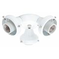 Hunter Low-Profile Three Light Fitter, White 99135