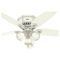 Hunter Decorative Ceiling Fan, 52" Blade Dia., 1 Phase, 120V AC 53326