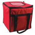 San Jamar Insulated Food Carrier, Medium, Red FC1212-RD