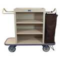 Royal Basket Trucks Hskp Cart, Slim, Beige R55-TNX-C3C-1VN