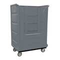 Royal Basket Trucks Bulk Poly, 48 Cu ft., Gray, A R48-GRX-BPA-6UNN