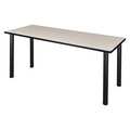 Kee Regency Kee 72 x 24 in. Training Seminar Table- Maple Top, Black Legs MT7224PLBPBK