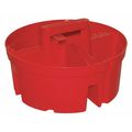 Bucket Boss 4 Compartment Super Stacker Small Parts Organizer, Fits 5 Gal Buckets, Red 15054