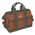Bucket Boss Gatemouth 12 Tool Bag, Double Wall 600 Poly Ripstop Fabric, 16 Pockets 60012