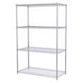 Akro-Mils Wire Shelving Unit, 24"D x 48"W x 74"H, 4 Shelves, Chrome AWS742448SU