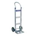 Partners Brand Aluminum Hand Cart, Solid Rubber Wheels, Silver, 1/Each WS1030