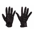 Nighthawk Disposable Gloves, 4.00 mil Palm, Nitrile, Powder-Free, XL, 50 PK, Black GLV2005XL