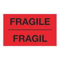 Tape Logic Tape Logic® Bilingual Labels, "Fragil", 3" x 5", Fluorescent Red, 500/Roll DL1091