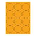 Tape Logic Tape Logic® Circle Laser Labels, 2 1/2", Fluorescent Orange, 1200/Case LL194OR