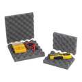 Partners Brand Convoluted Foam Sets, 16" x 16" x 2", Charcoal, 12/Sets per Case FCSC16162