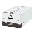 Partners Brand File Storage Boxes, 24" x 15" x 10 1/2", String and Button, White, 12/Case FSB680