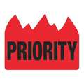 Tape Logic Tape Logic® Flame Labels, "Priority" (Bill of Lading), 1 1/2" x 2", Red/Black, 500/Roll DL1391