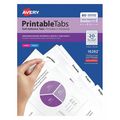 Avery Dennison Printable Tabs, 1-3/4", White, PK80 16282