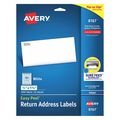 Avery Dennison Inkjet Labels, 1/2x1-3/4, 80/Sh, PK2000 8167