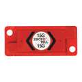 Drop-N-Tell Drop-N-Tell® Resettable Indicator 15G, Red, 25/Case DNT15R