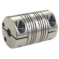 Ruland Motion Control Coupling, 6 Beam, 1/2"x12mm, 303 SS, OD 1.500", L 2.250" FCR24-1/2"-12MM-SS