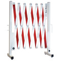 Versa-Guard Portable Expandable Safety Barricades, White/Red VG-4000