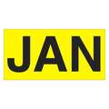 Tape Logic Tape Logic® Months of the Year Labels, "JAN", 3" x 6", Fluorescent Yellow, 500/Roll DL6702