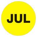 Tape Logic Tape Logic® Months of the Year Labels, "JUL", 1" Circle, Fluorescent Yellow, 500/Roll DL6729