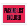 Tape Logic Tape Logic® "Packing List Enclosed" Envelopes, 4 1/2" x 5 1/2", Red, 1000/Case PL402