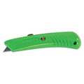 Partners Brand Utility Knife, Safety Grip, Neon Grn, PK10 Safety Blade, 10 PK KN112