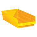 Partners Brand Hang & Stack Storage Bin, Yellow, 10 PK BINPS113Y