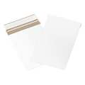 Partners Brand Self-Seal Flat Mailers, 6" x 8", White, 100/Case RM1SS
