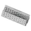Partners Brand Serrated Open/Snap On Polyester Strapping Seals, 1/2", Silver, 1000/Case PSS12OPEN