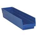 Partners Brand Shelf Storage Bin, Blue, 16 PK BINPS121B