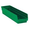 Partners Brand Shelf Storage Bin, Green, 16 PK BINPS121G