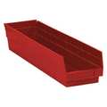 Partners Brand Shelf Storage Bin, Red, 16 PK BINPS121R
