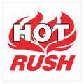 Tape Logic Tape Logic® Shipping Label, Hot Rush, 4" x 4", Red/White, 500/Roll DL3193